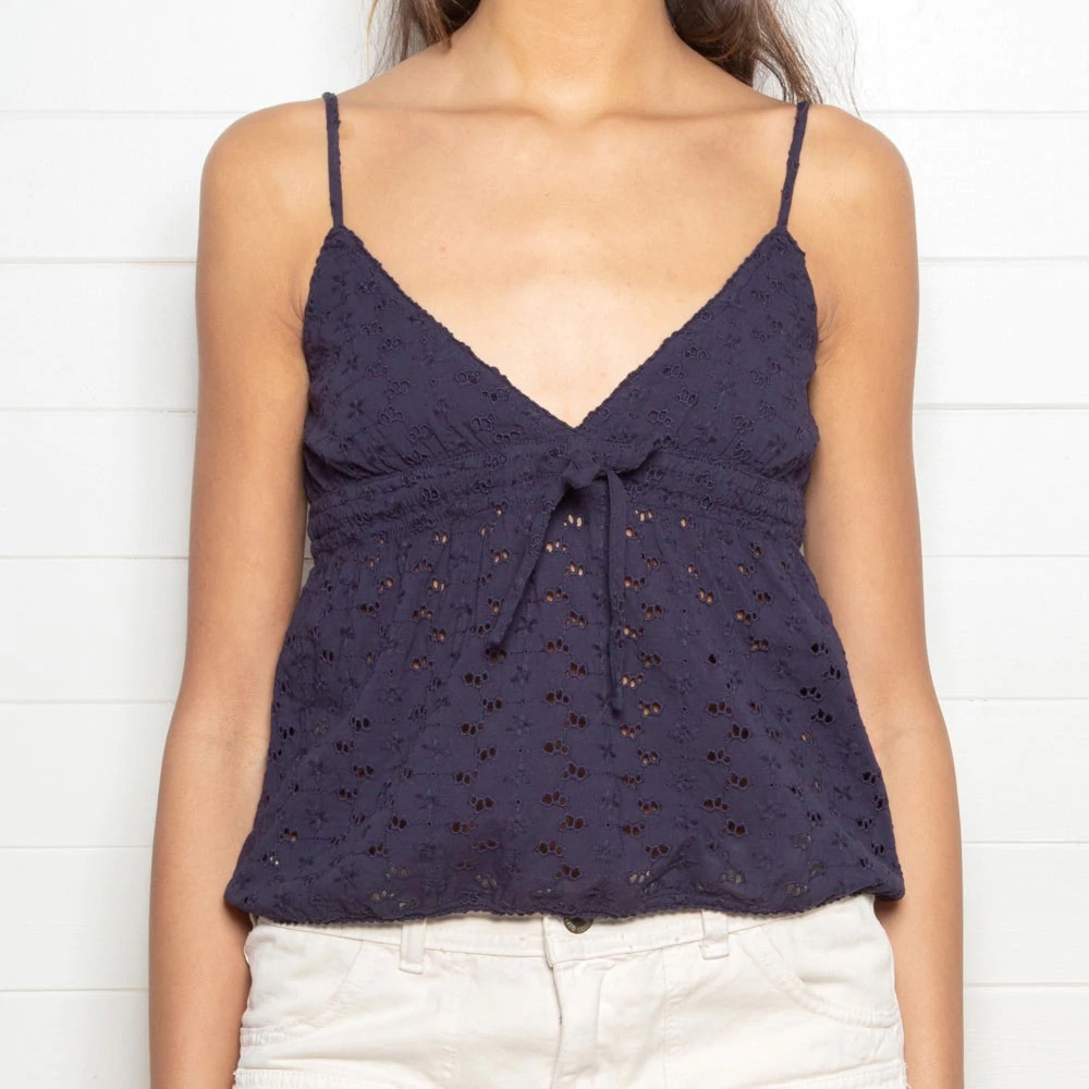 Brandy Melville - Edith Floral Eyelet Tank Top